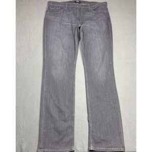 Paige Jeans Mens 38x34 Federal Kross Gray Straight Leg Stretch Denim Midrise